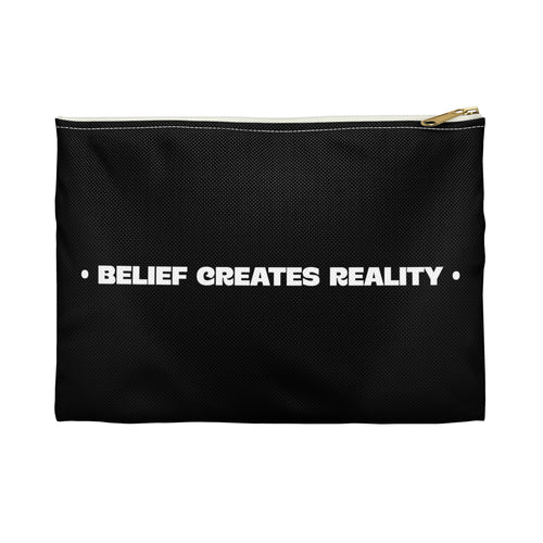 Belief Creates Reality – Kulturbeutel mit Reißverschluss
