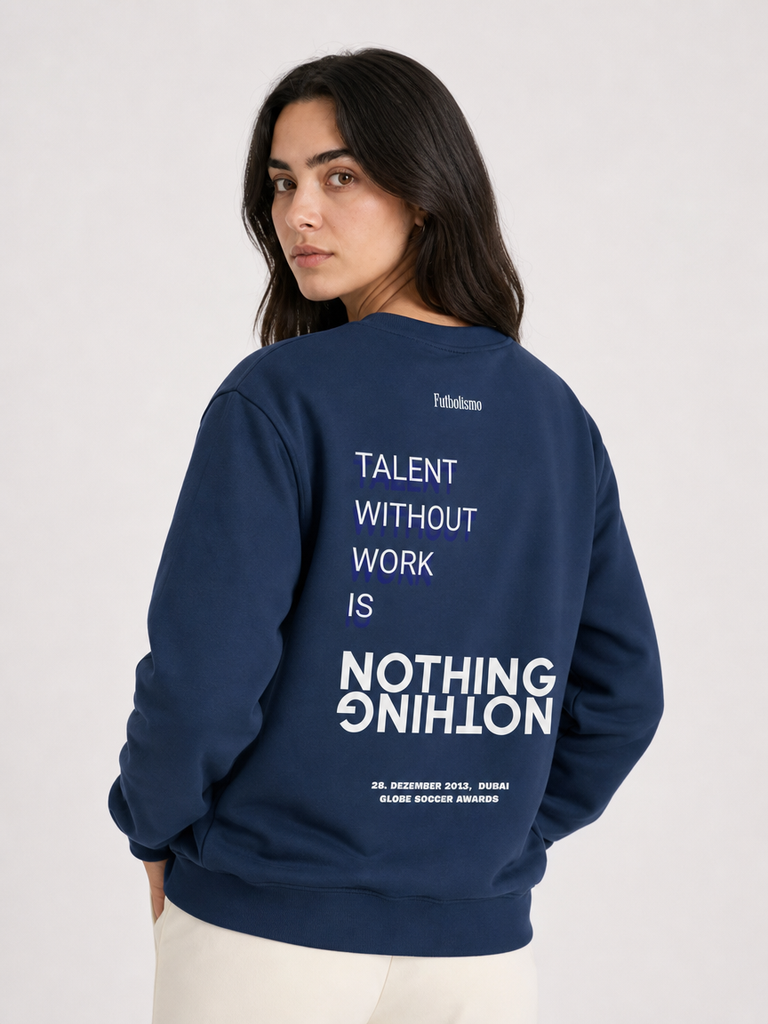 Talent Without Work Is Nothing – Midweight Crewneck Sweatshirt